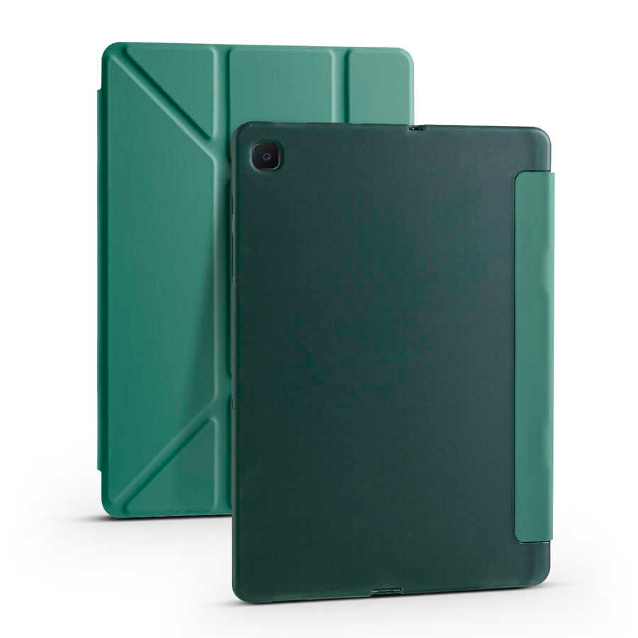 Cepax Foldable Galaxy Tab A7 10.4 T500 2020 Kalem Bölmeli Standlı Tablet Kılıfı - 13
