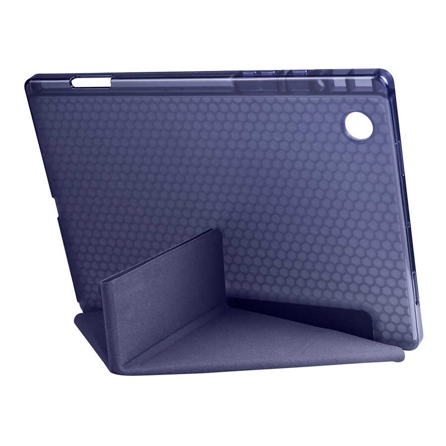 Cepax Foldable Galaxy Tab A8 10.5 SM-X200 (2021) Kalem Bölmeli Standlı Tablet Kılıfı - 4