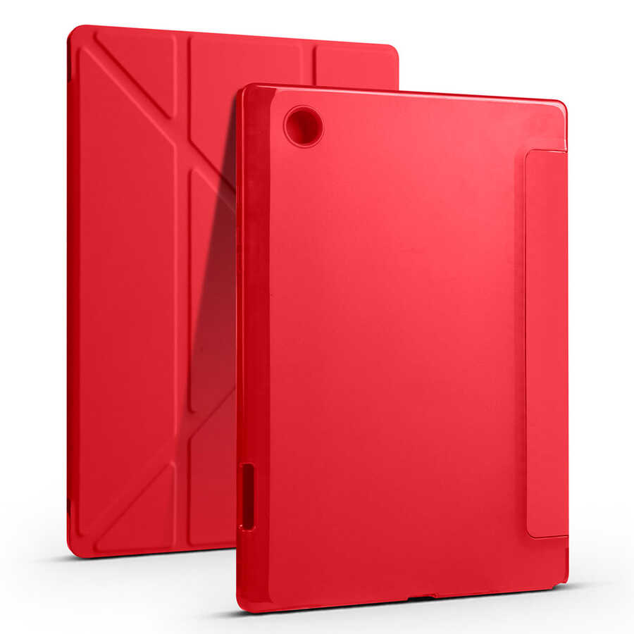 Cepax Foldable Galaxy Tab A8 10.5 SM-X200 (2021) Kalem Bölmeli Standlı Tablet Kılıfı - 7