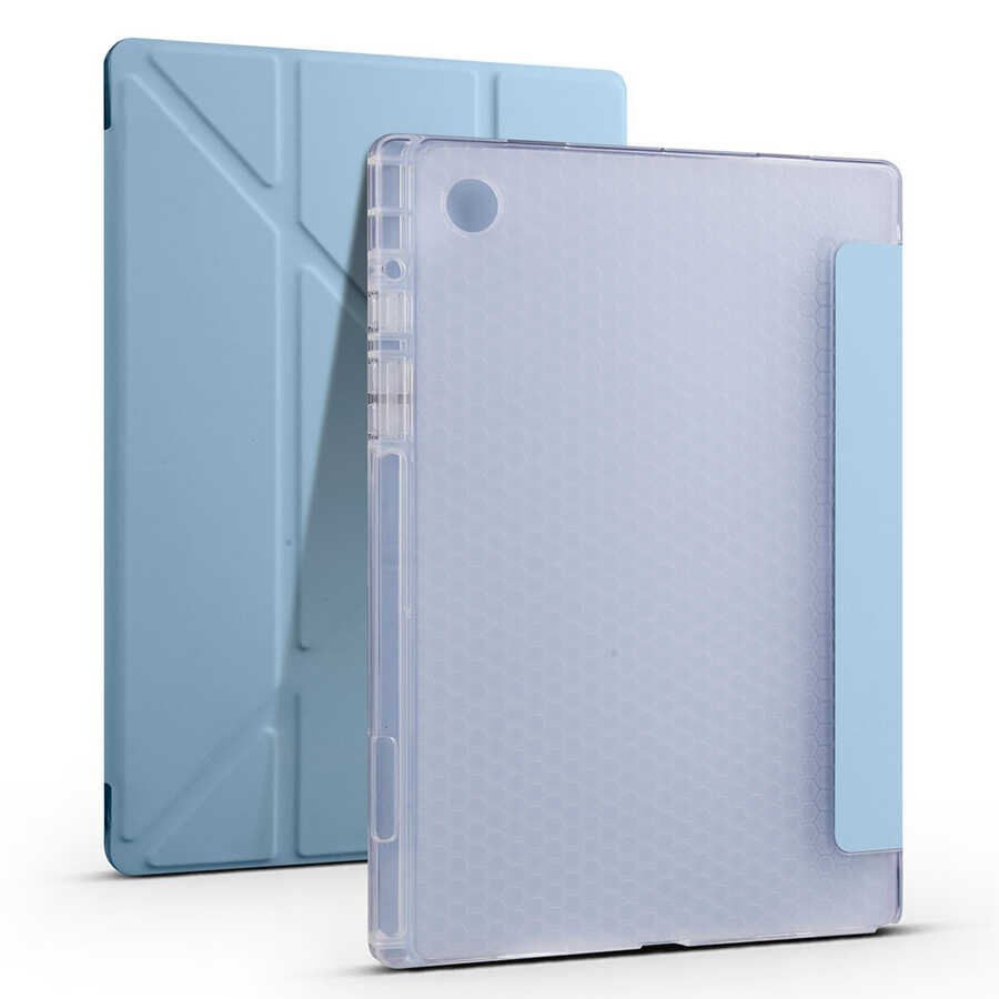 Cepax Foldable Galaxy Tab A8 10.5 SM-X200 (2021) Kalem Bölmeli Standlı Tablet Kılıfı - 8