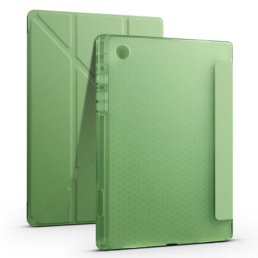 Cepax Foldable Galaxy Tab A8 10.5 SM-X200 (2021) Kalem Bölmeli Standlı Tablet Kılıfı - 9