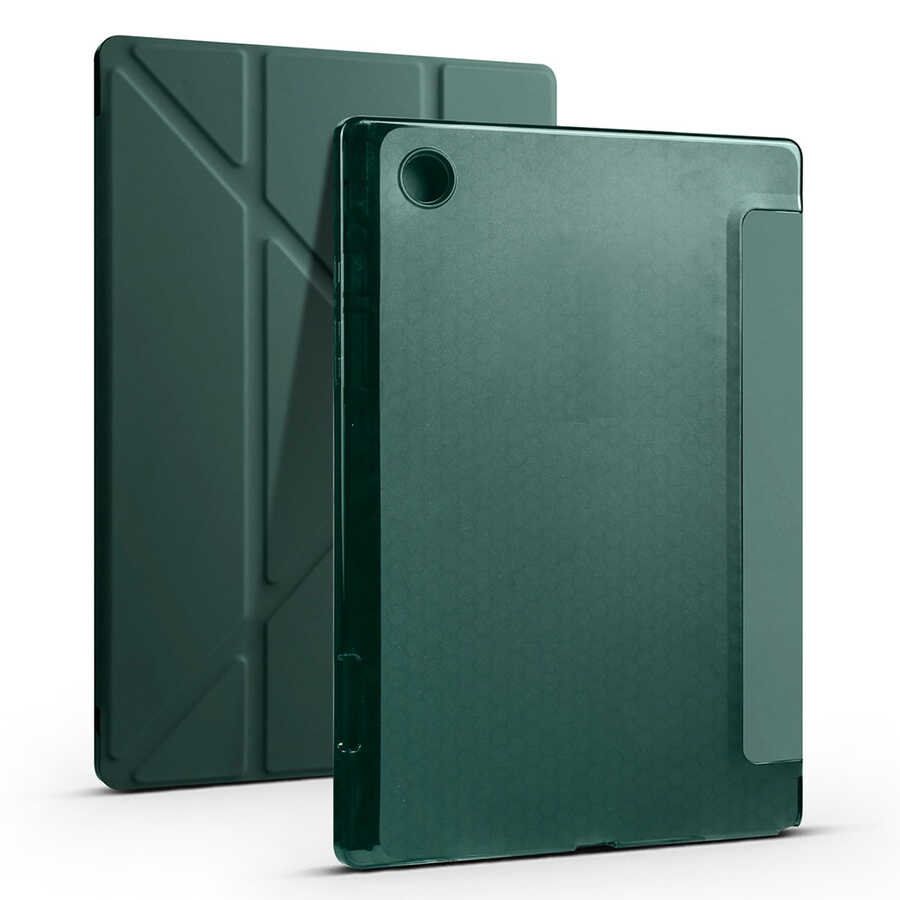 Cepax Foldable Galaxy Tab A8 10.5 SM-X200 (2021) Kalem Bölmeli Standlı Tablet Kılıfı - 12