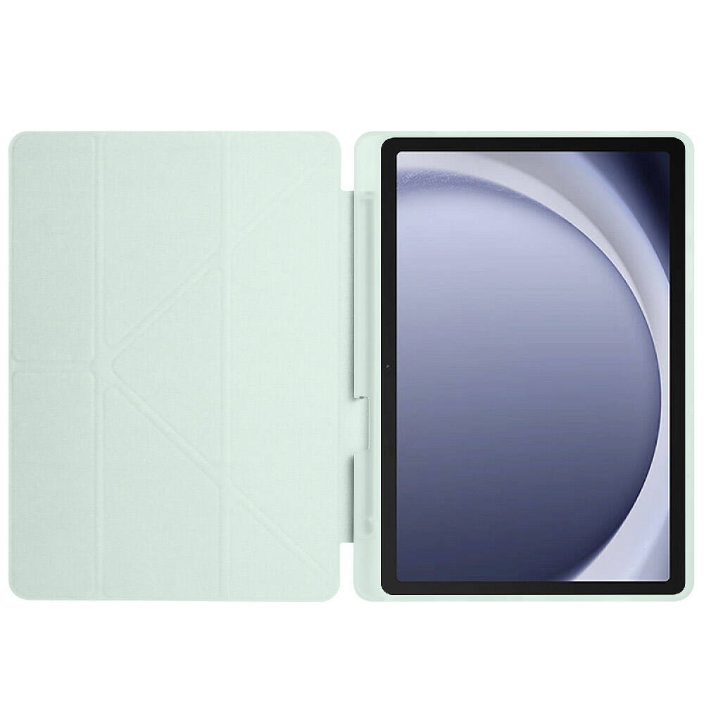 Cepax Foldable Galaxy Tab A9 Kalem Bölmeli Standlı Tablet Kılıfı - 13