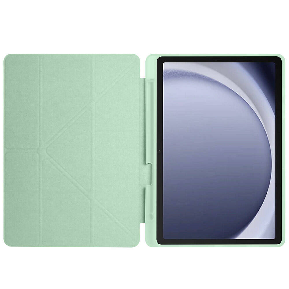 Cepax Foldable Galaxy Tab A9 Kalem Bölmeli Standlı Tablet Kılıfı - 15