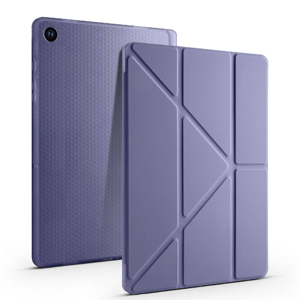 Cepax Foldable Galaxy Tab A9 Kalem Bölmeli Standlı Tablet Kılıfı - 6
