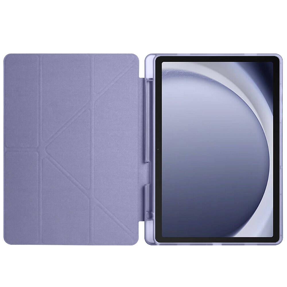 Cepax Foldable Galaxy Tab A9 Kalem Bölmeli Standlı Tablet Kılıfı - 11