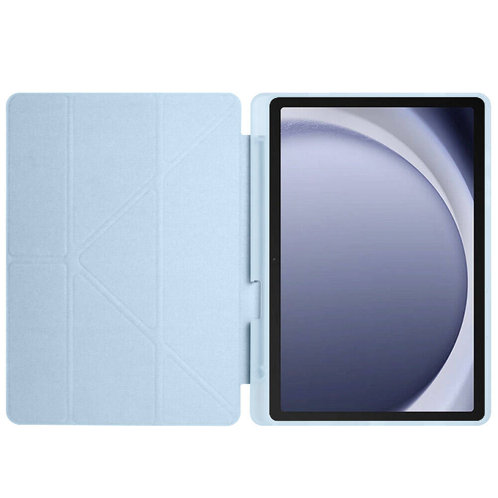Cepax Foldable Galaxy Tab A9 Kalem Bölmeli Standlı Tablet Kılıfı - 14