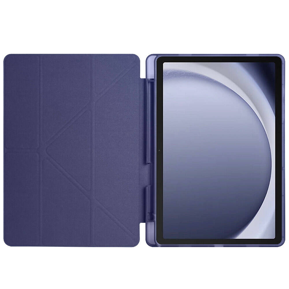 Cepax Foldable Galaxy Tab A9 Kalem Bölmeli Standlı Tablet Kılıfı - 18