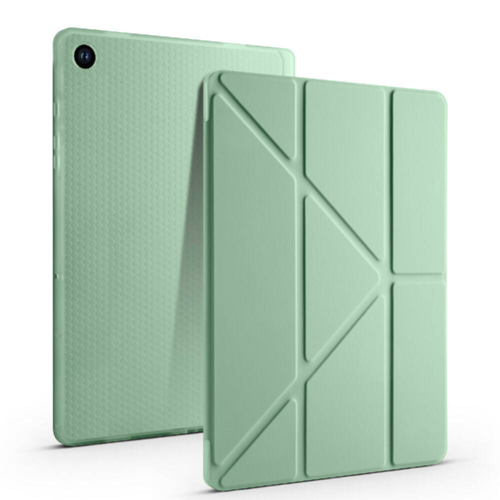 Cepax Foldable Galaxy Tab A9 Plus Kılıf Zore Tri Folding Kalem Bölmeli Standlı Tablet Kılıfı - 6