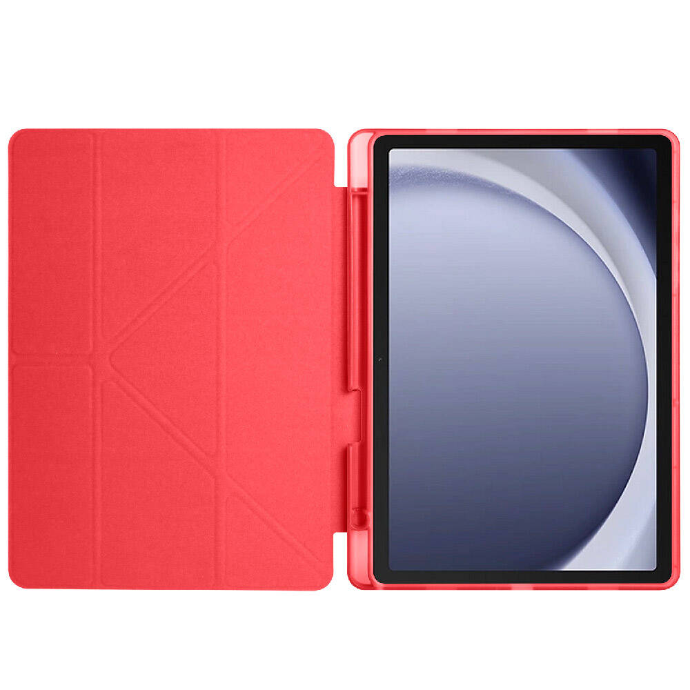 Cepax Foldable Galaxy Tab A9 Plus Kılıf Zore Tri Folding Kalem Bölmeli Standlı Tablet Kılıfı - 18