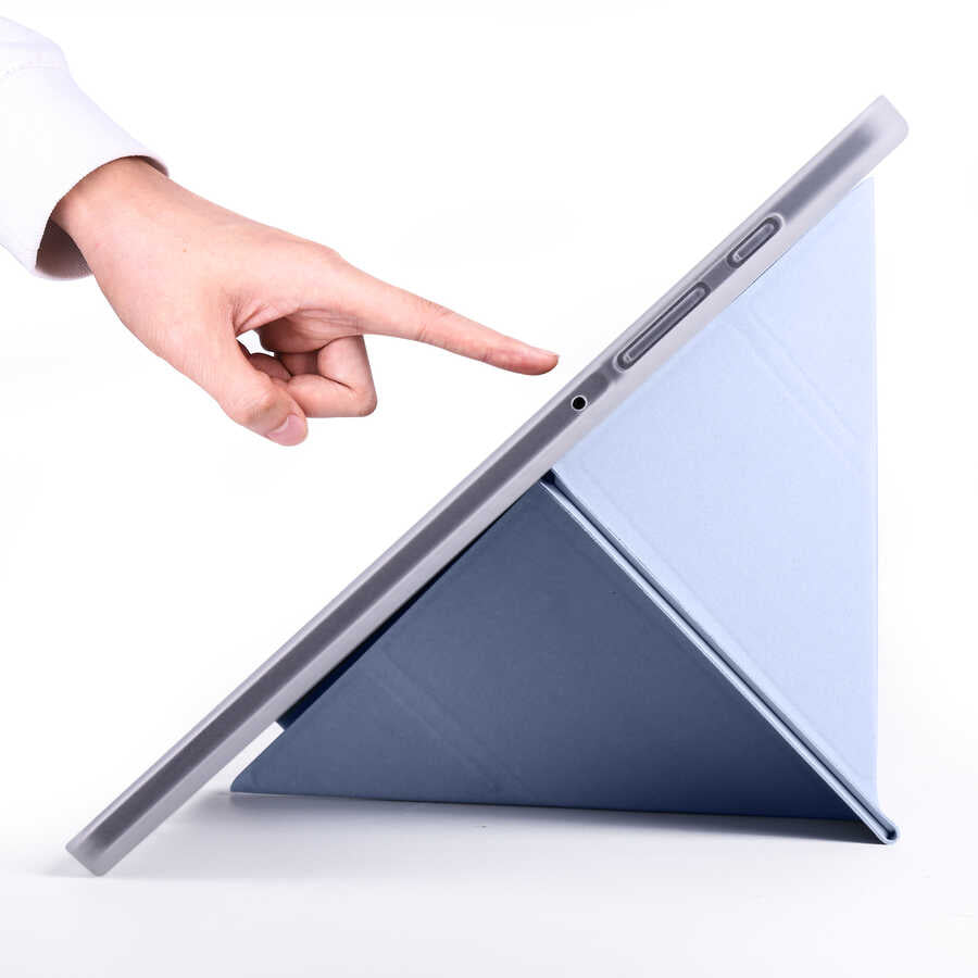 Cepax Foldable Galaxy Tab S6 Lite P610 Kalem Bölmeli Standlı Tablet Kılıfı - 4