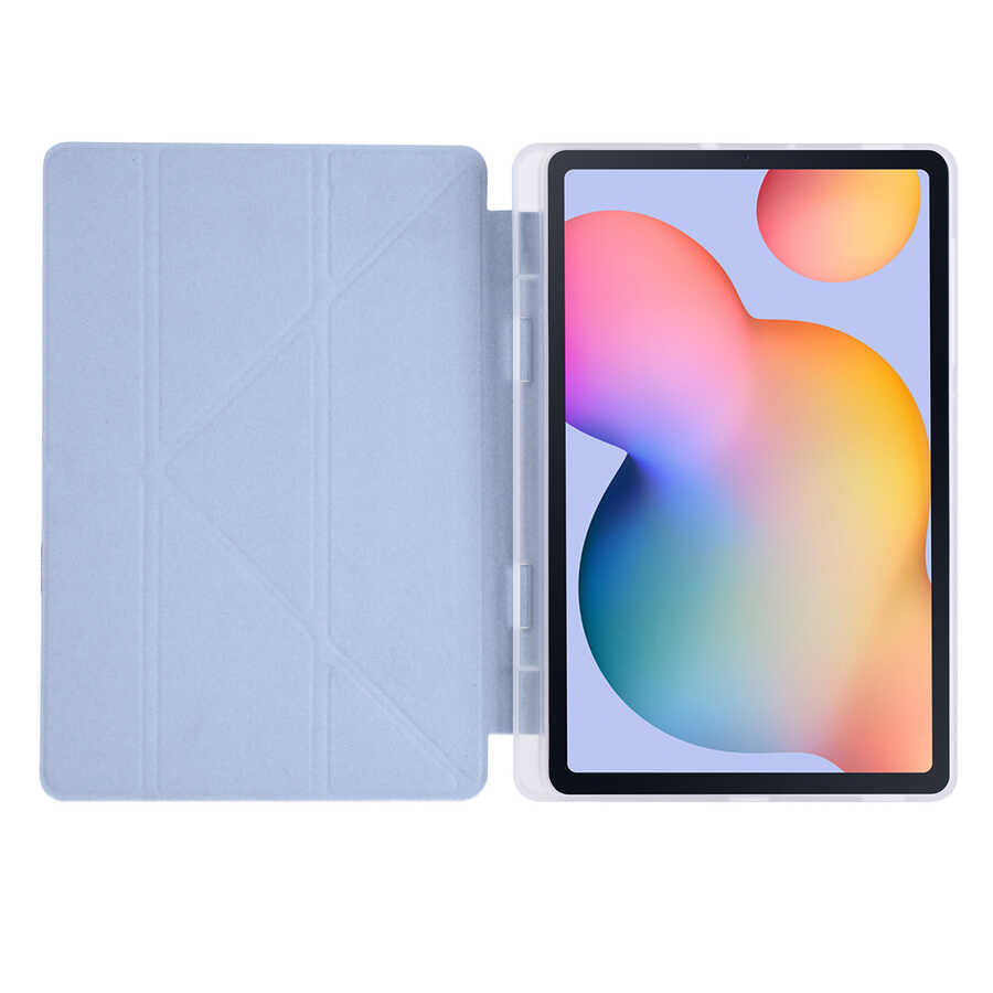 Cepax Foldable Galaxy Tab S6 Lite P610 Kalem Bölmeli Standlı Tablet Kılıfı - 3