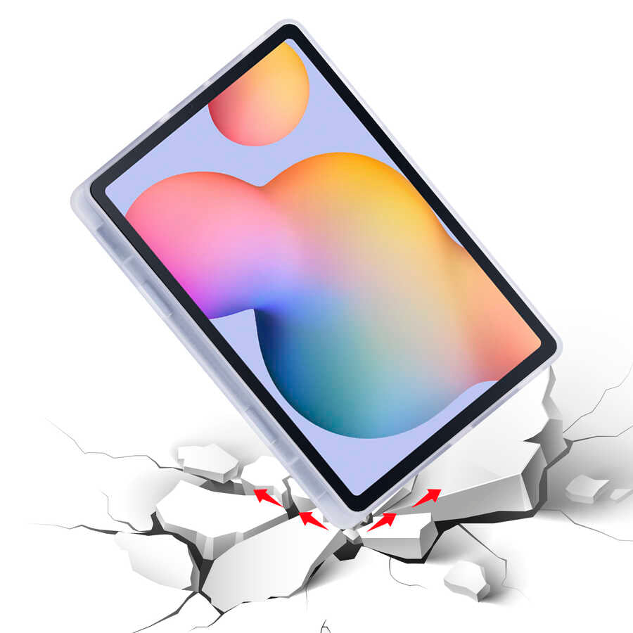 Cepax Foldable Galaxy Tab S6 Lite P610 Kalem Bölmeli Standlı Tablet Kılıfı - 6