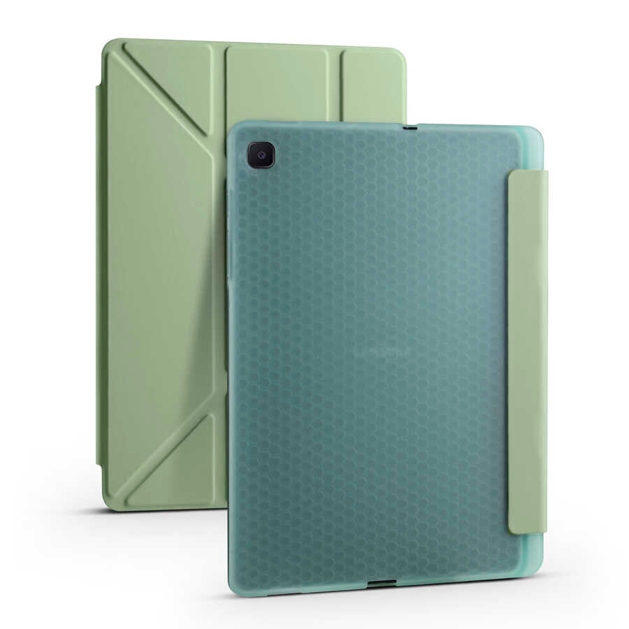 Cepax Foldable Galaxy Tab S6 Lite P610 Kalem Bölmeli Standlı Tablet Kılıfı - 10