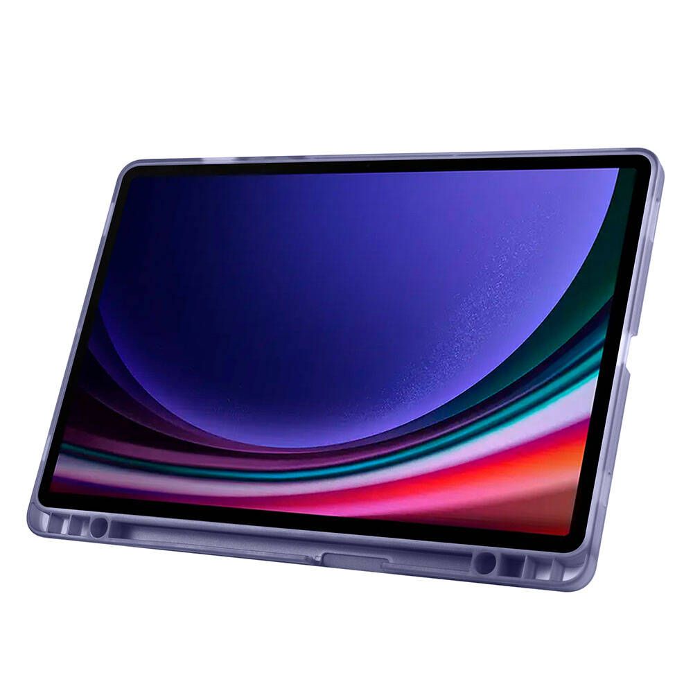 Cepax Foldable Galaxy Tab S9 FE Kalem Bölmeli Standlı Tablet Kılıfı - 43