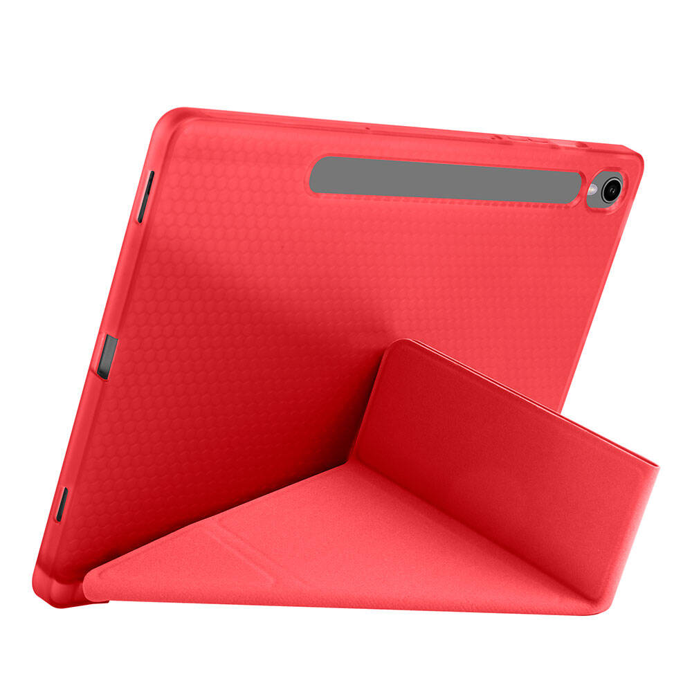 Cepax Foldable Galaxy Tab S9 FE Kalem Bölmeli Standlı Tablet Kılıfı - 24