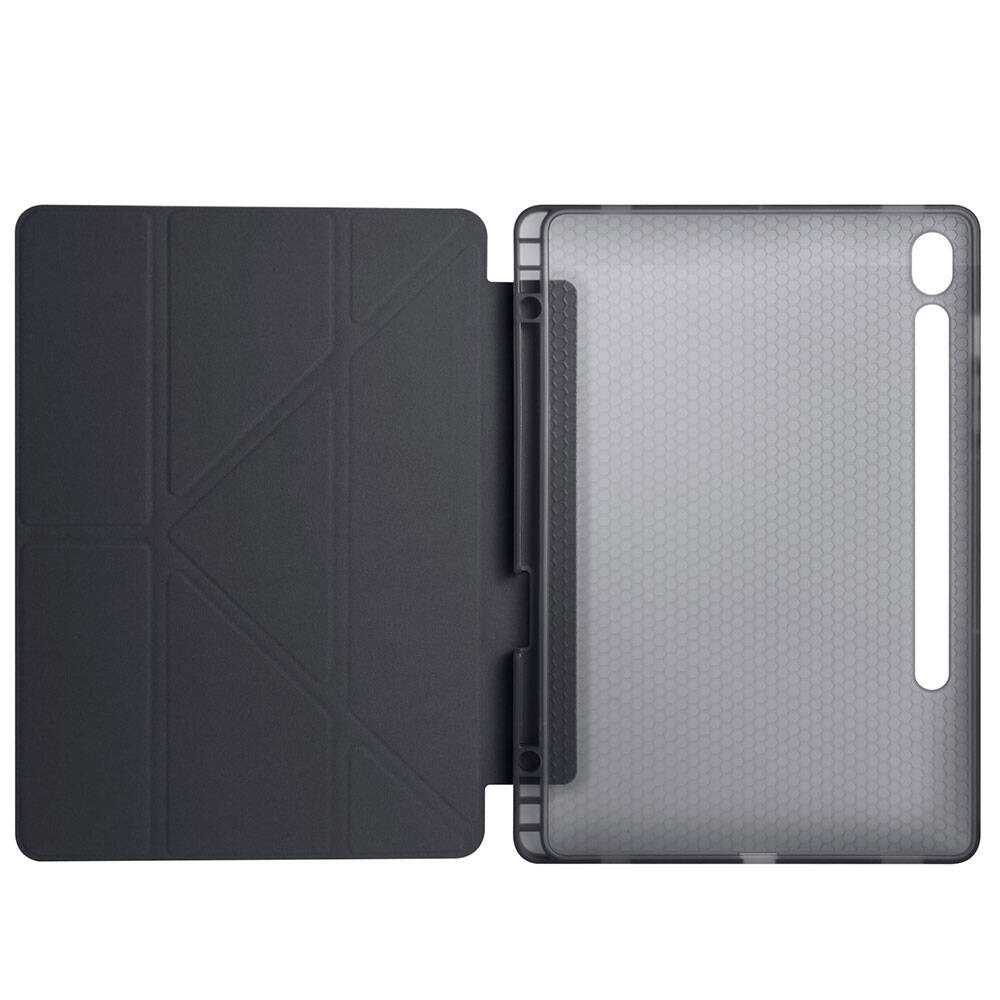 Cepax Foldable Galaxy Tab S9 FE Kalem Bölmeli Standlı Tablet Kılıfı - 18