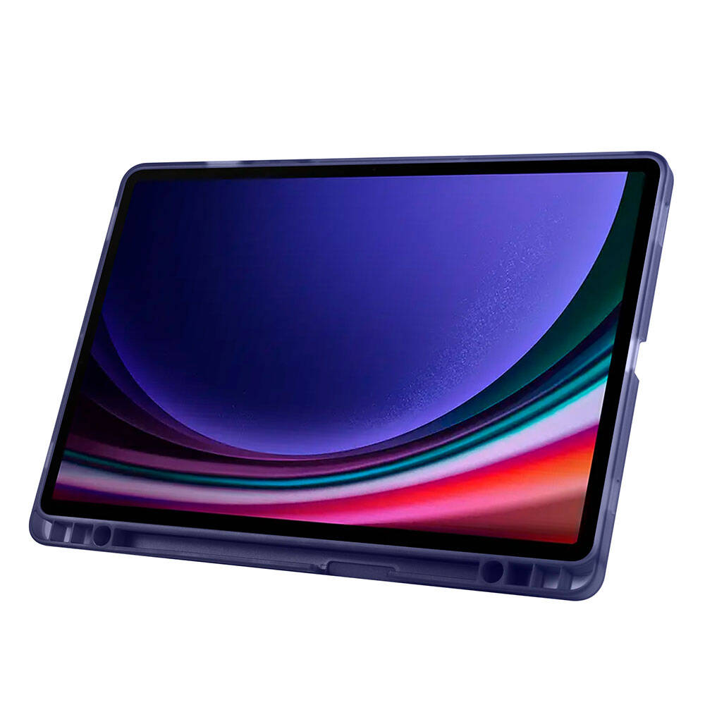 Cepax Foldable Galaxy Tab S9 FE Kalem Bölmeli Standlı Tablet Kılıfı - 42