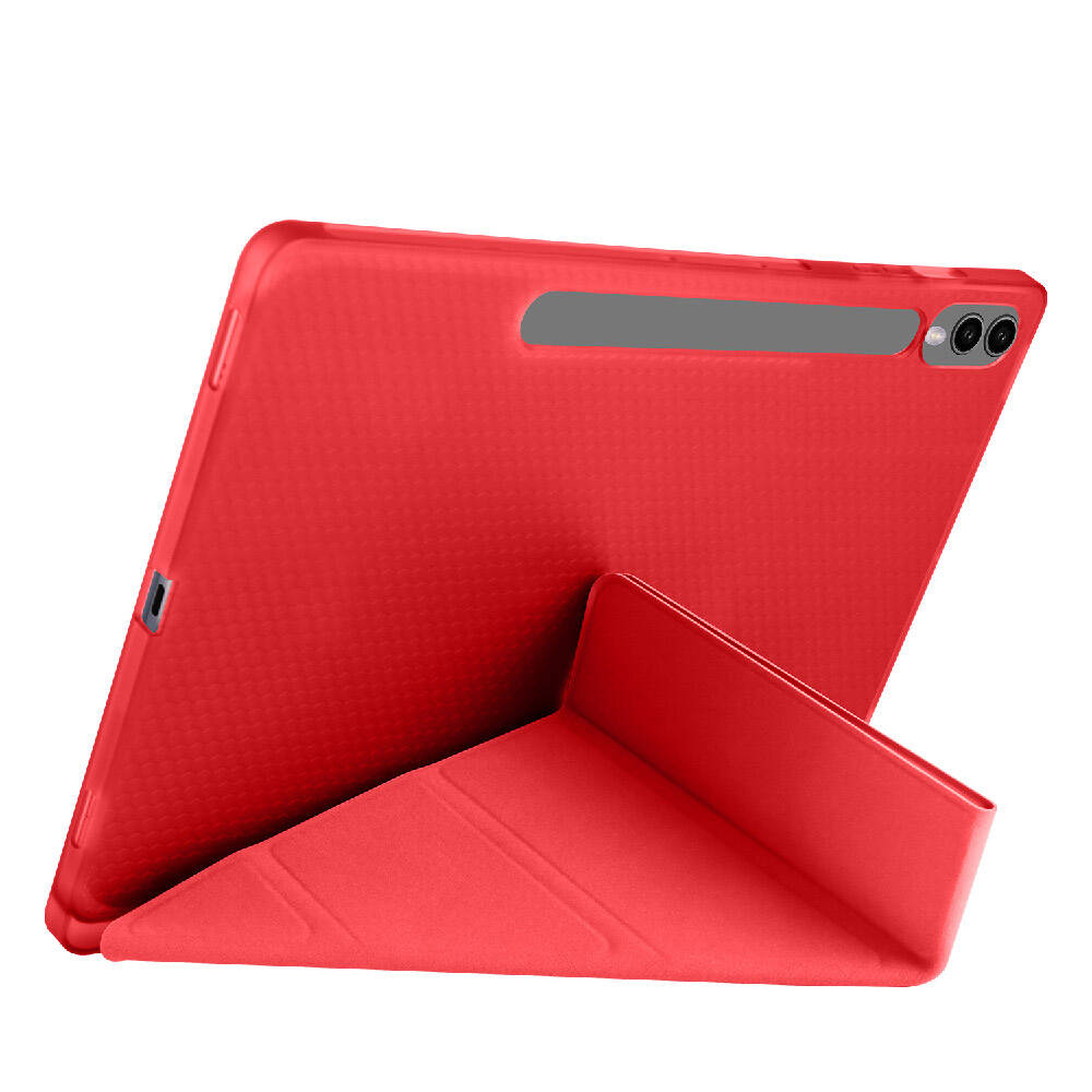 Cepax Foldable Galaxy Tab S9 FE Plus Kalem Bölmeli Standlı Tablet Kılıfı - 25