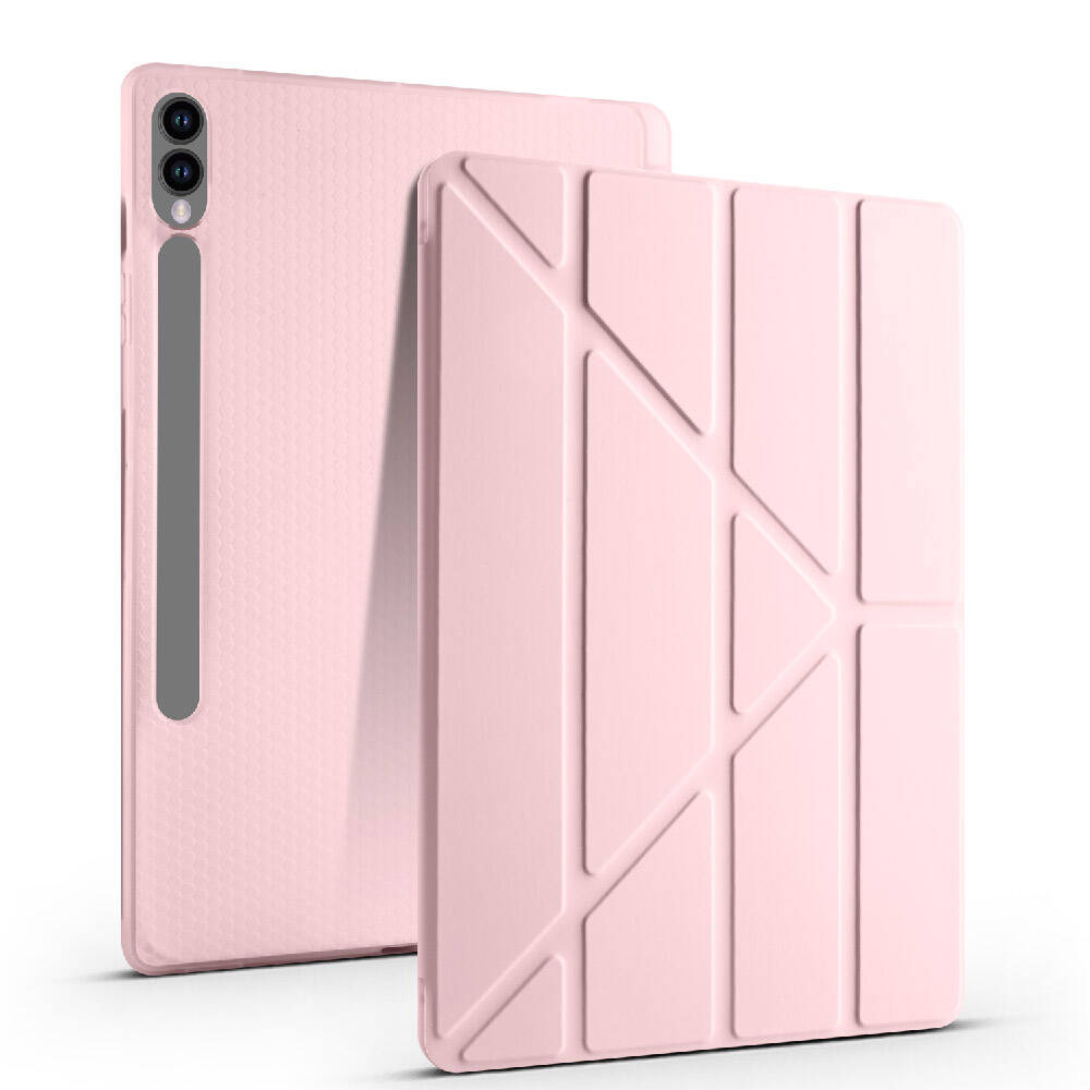 Cepax Foldable Galaxy Tab S9 FE Plus Kalem Bölmeli Standlı Tablet Kılıfı - 4