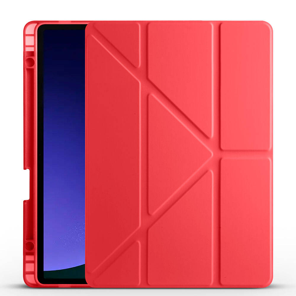 Cepax Foldable Galaxy Tab S9 Kalem Bölmeli Standlı Tablet Kılıfı - 46
