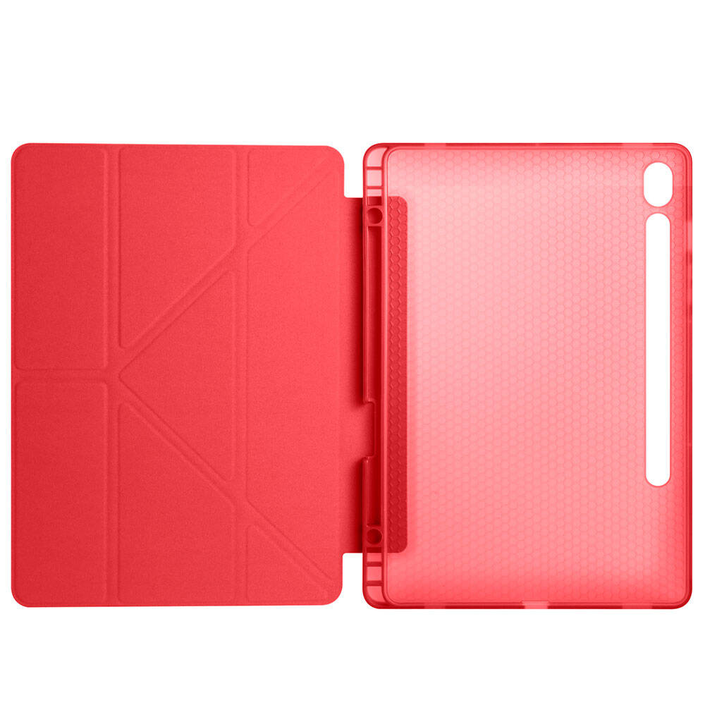 Cepax Foldable Galaxy Tab S9 Kalem Bölmeli Standlı Tablet Kılıfı - 32