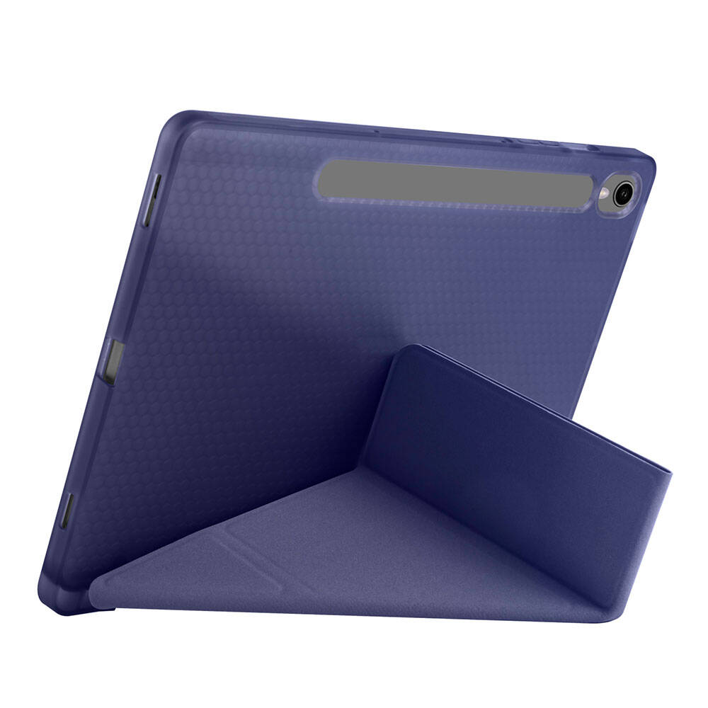 Cepax Foldable Galaxy Tab S9 Kalem Bölmeli Standlı Tablet Kılıfı - 11