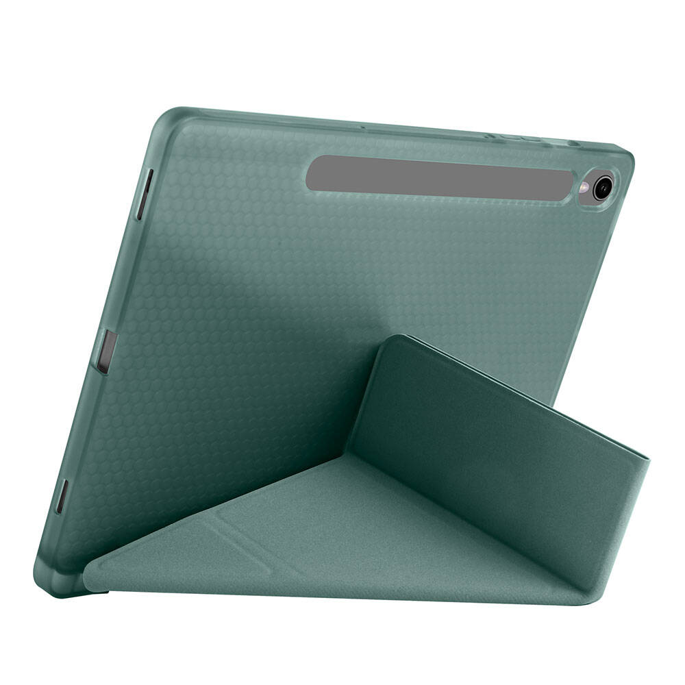 Cepax Foldable Galaxy Tab S9 Kalem Bölmeli Standlı Tablet Kılıfı - 13