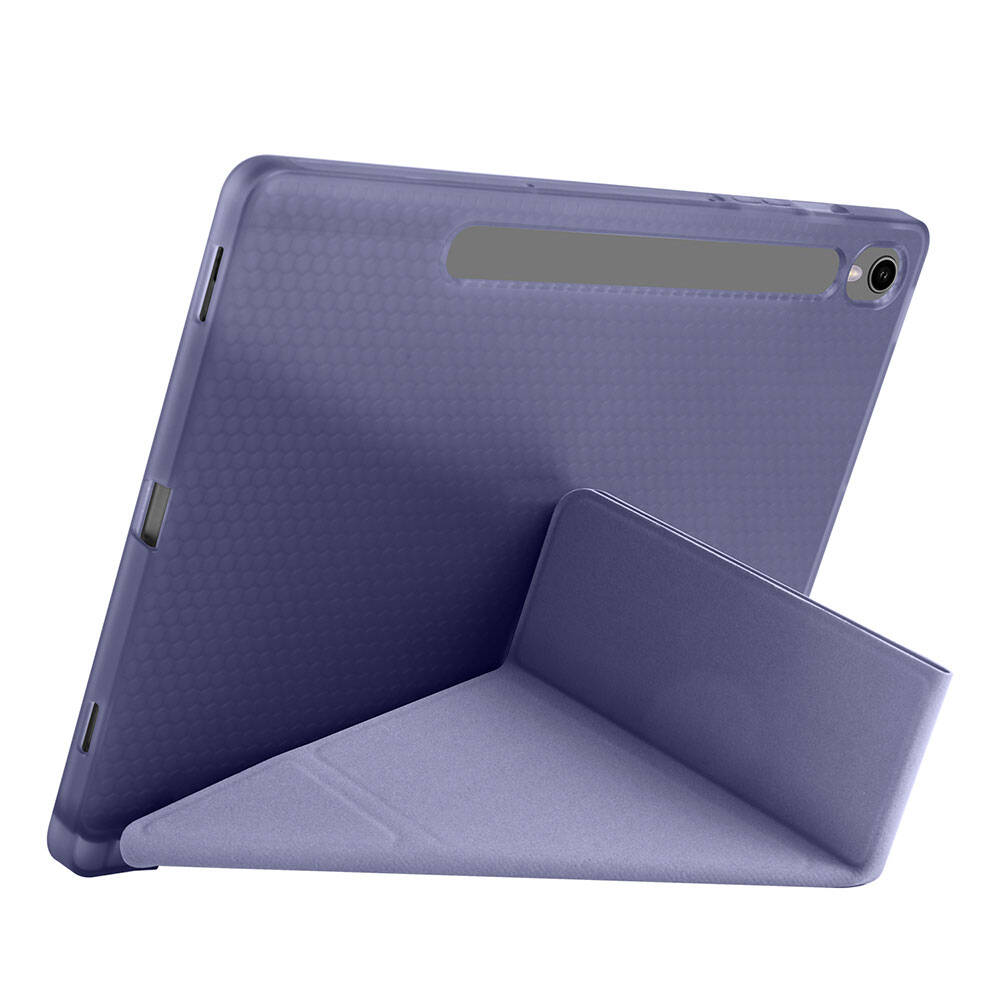 Cepax Foldable Galaxy Tab S9 Kalem Bölmeli Standlı Tablet Kılıfı - 10