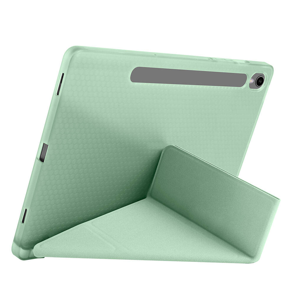 Cepax Foldable Galaxy Tab S9 Kalem Bölmeli Standlı Tablet Kılıfı - 12