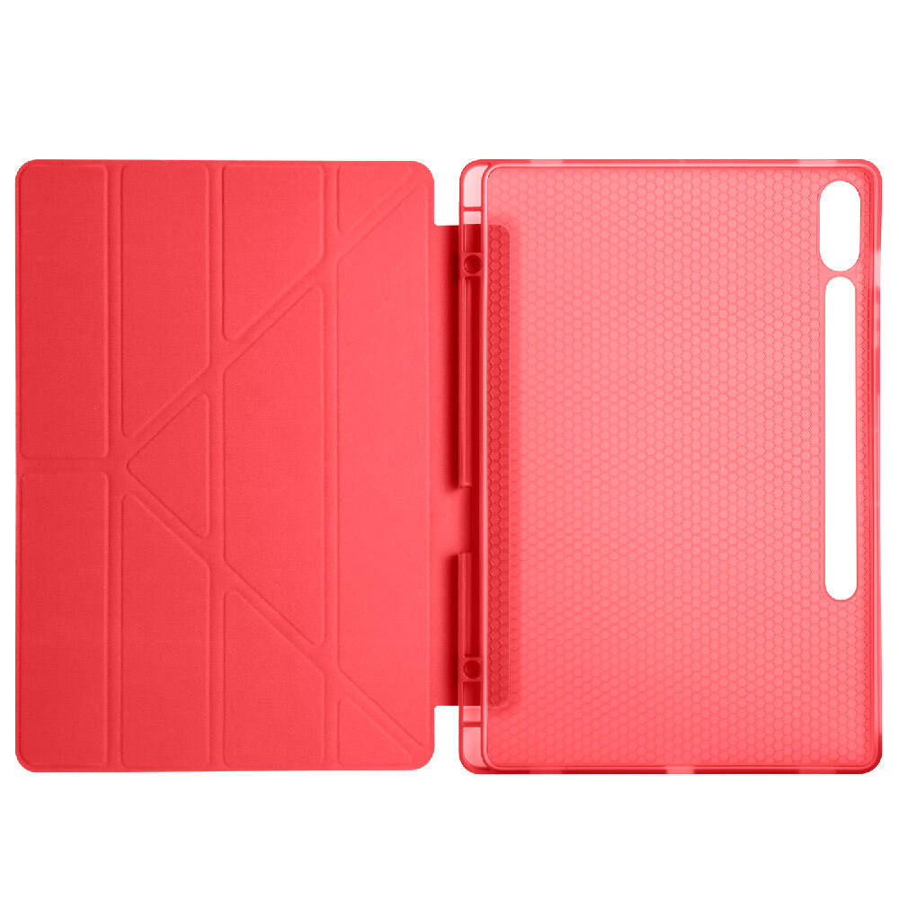 Cepax Foldable Galaxy Tab S9 Plus Kalem Bölmeli Standlı Tablet Kılıfı - 34
