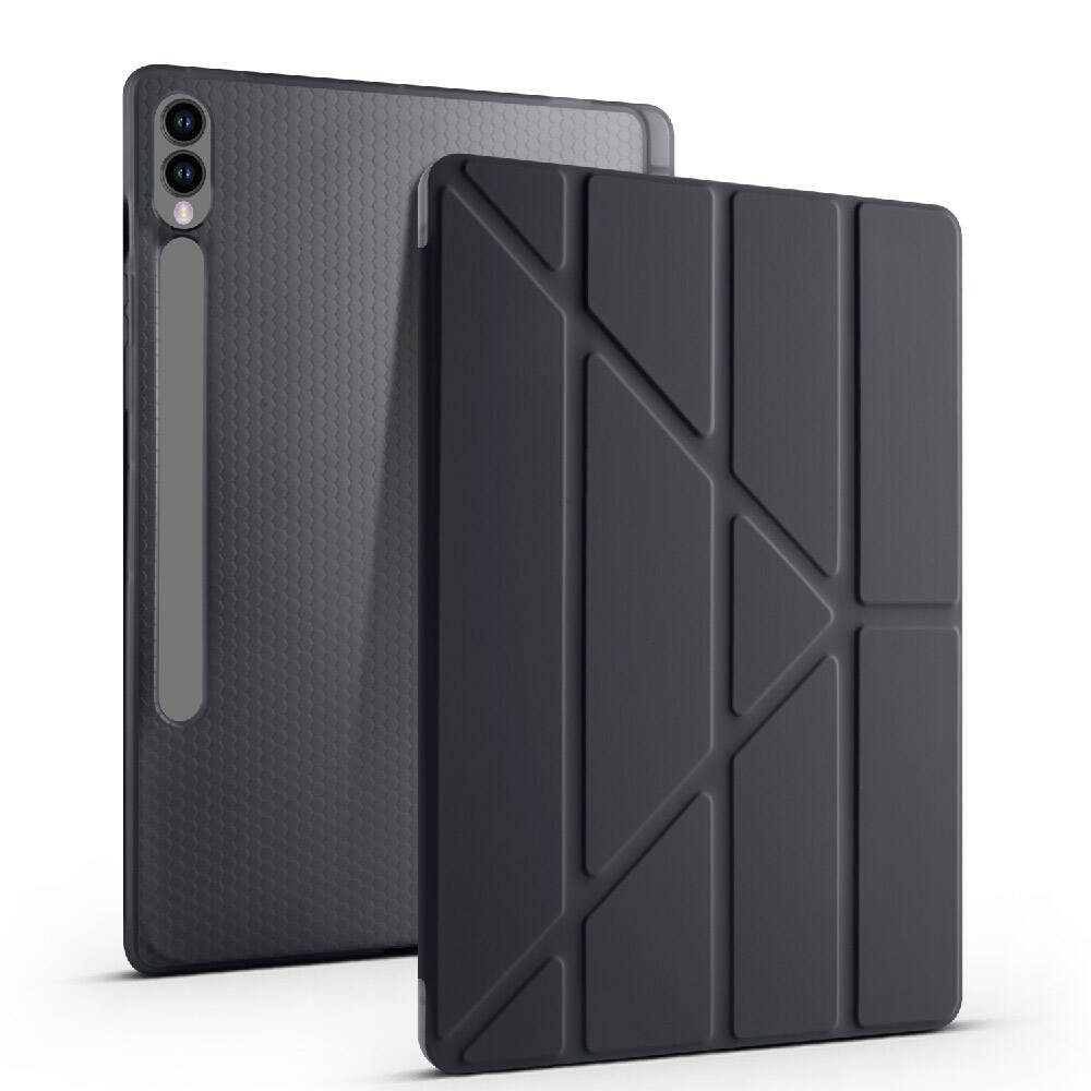 Cepax Foldable Galaxy Tab S9 Plus Kalem Bölmeli Standlı Tablet Kılıfı - 6
