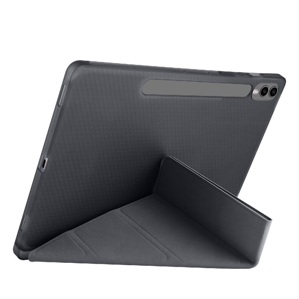 Cepax Foldable Galaxy Tab S9 Plus Kalem Bölmeli Standlı Tablet Kılıfı - 16