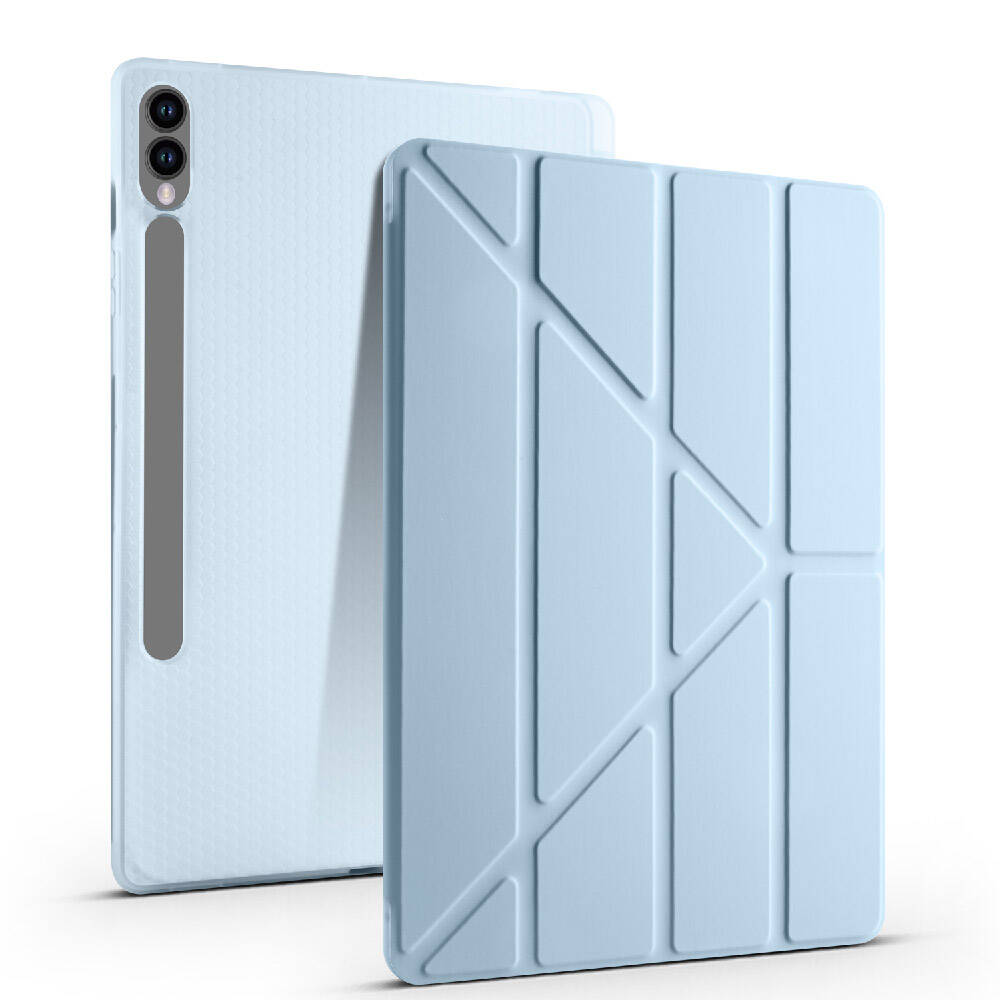 Cepax Foldable Galaxy Tab S9 Plus Kalem Bölmeli Standlı Tablet Kılıfı - 4