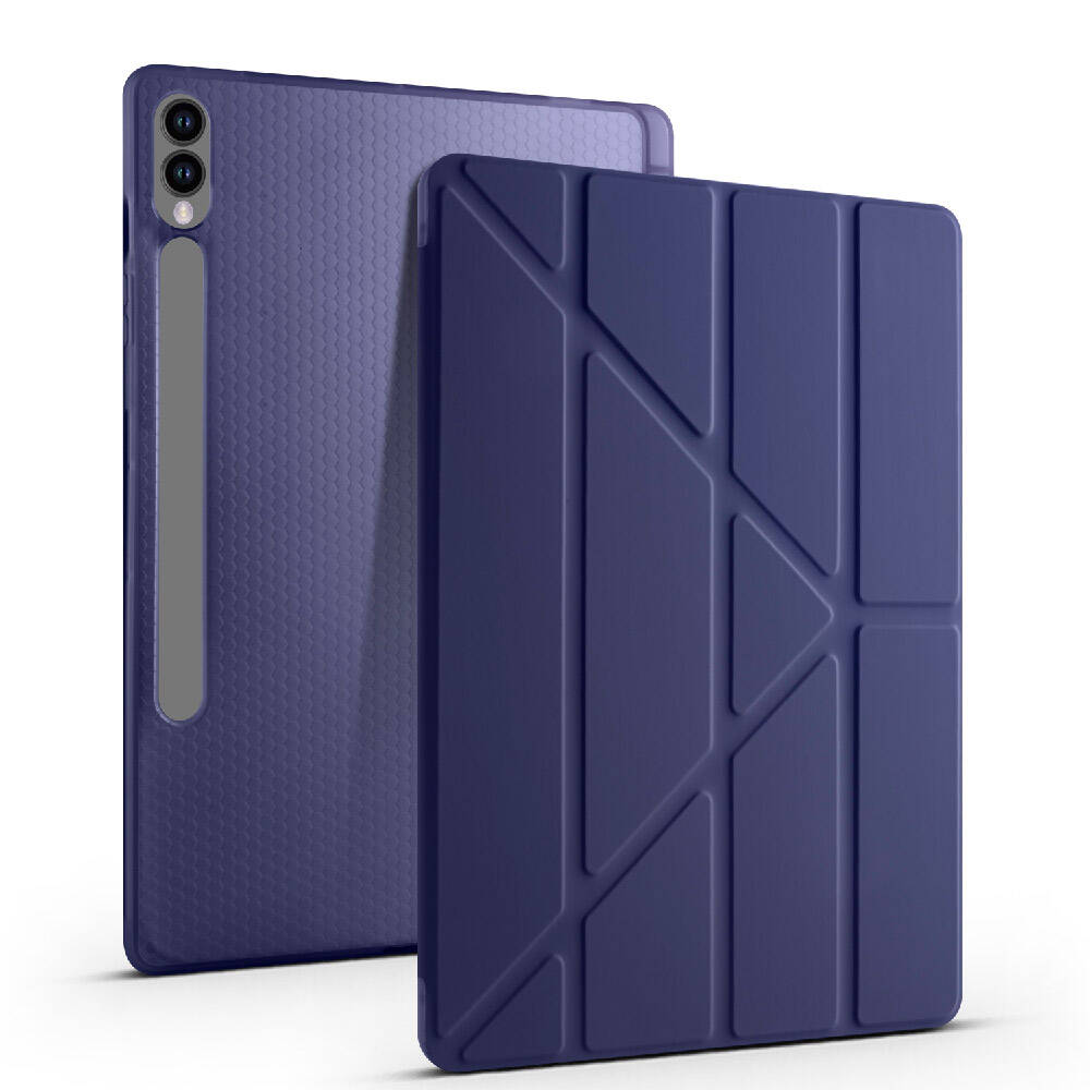 Cepax Foldable Galaxy Tab S9 Plus Kalem Bölmeli Standlı Tablet Kılıfı - 8