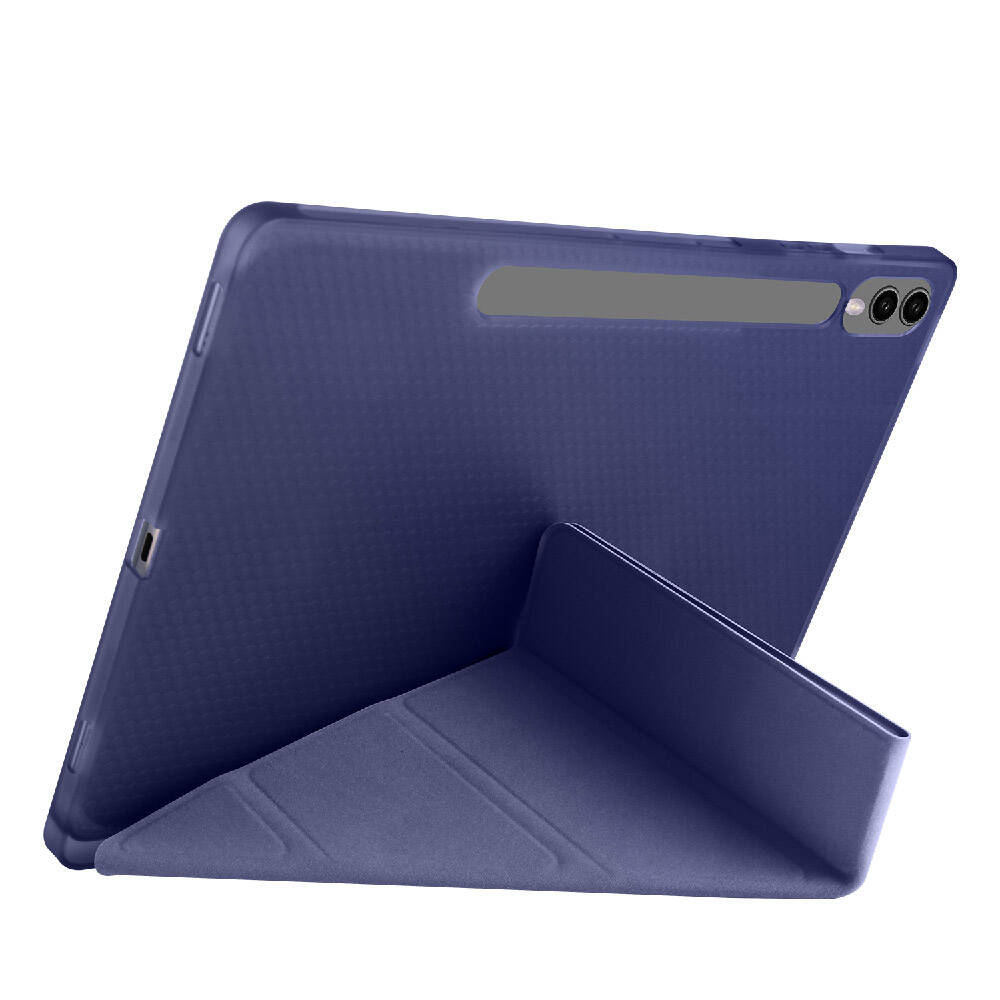 Cepax Foldable Galaxy Tab S9 Plus Kalem Bölmeli Standlı Tablet Kılıfı - 18