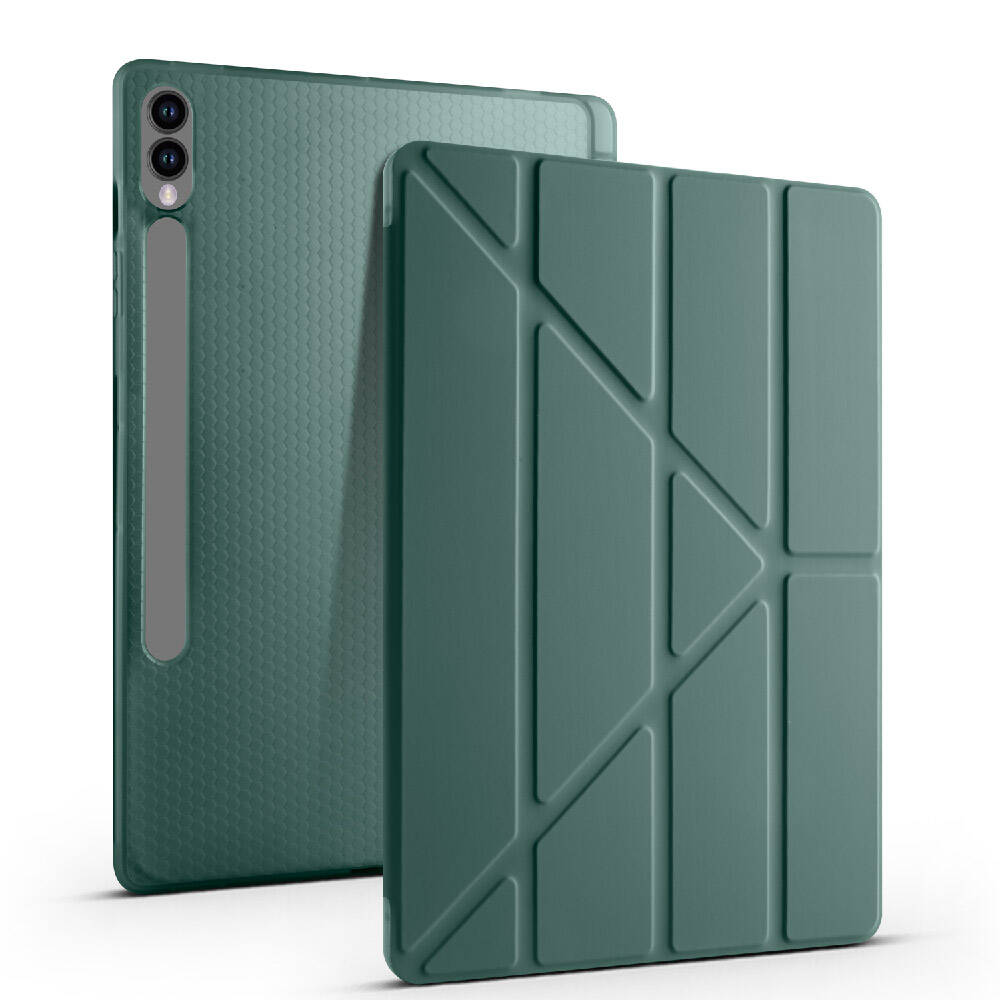 Cepax Foldable Galaxy Tab S9 Plus Kalem Bölmeli Standlı Tablet Kılıfı - 7