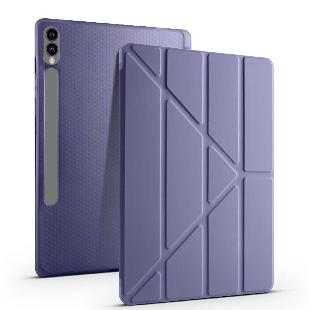 Cepax Foldable Galaxy Tab S9 Plus Kalem Bölmeli Standlı Tablet Kılıfı - 5