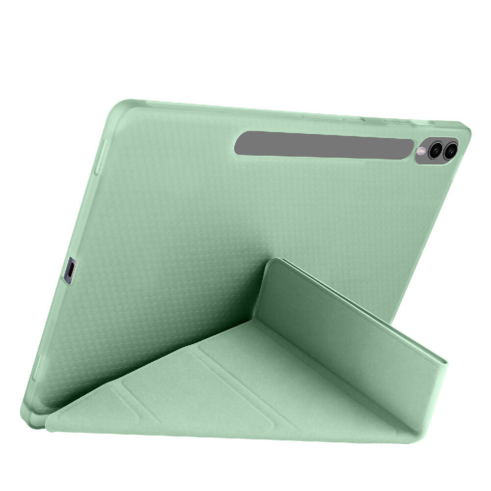 Cepax Foldable Galaxy Tab S9 Plus Kalem Bölmeli Standlı Tablet Kılıfı - 11