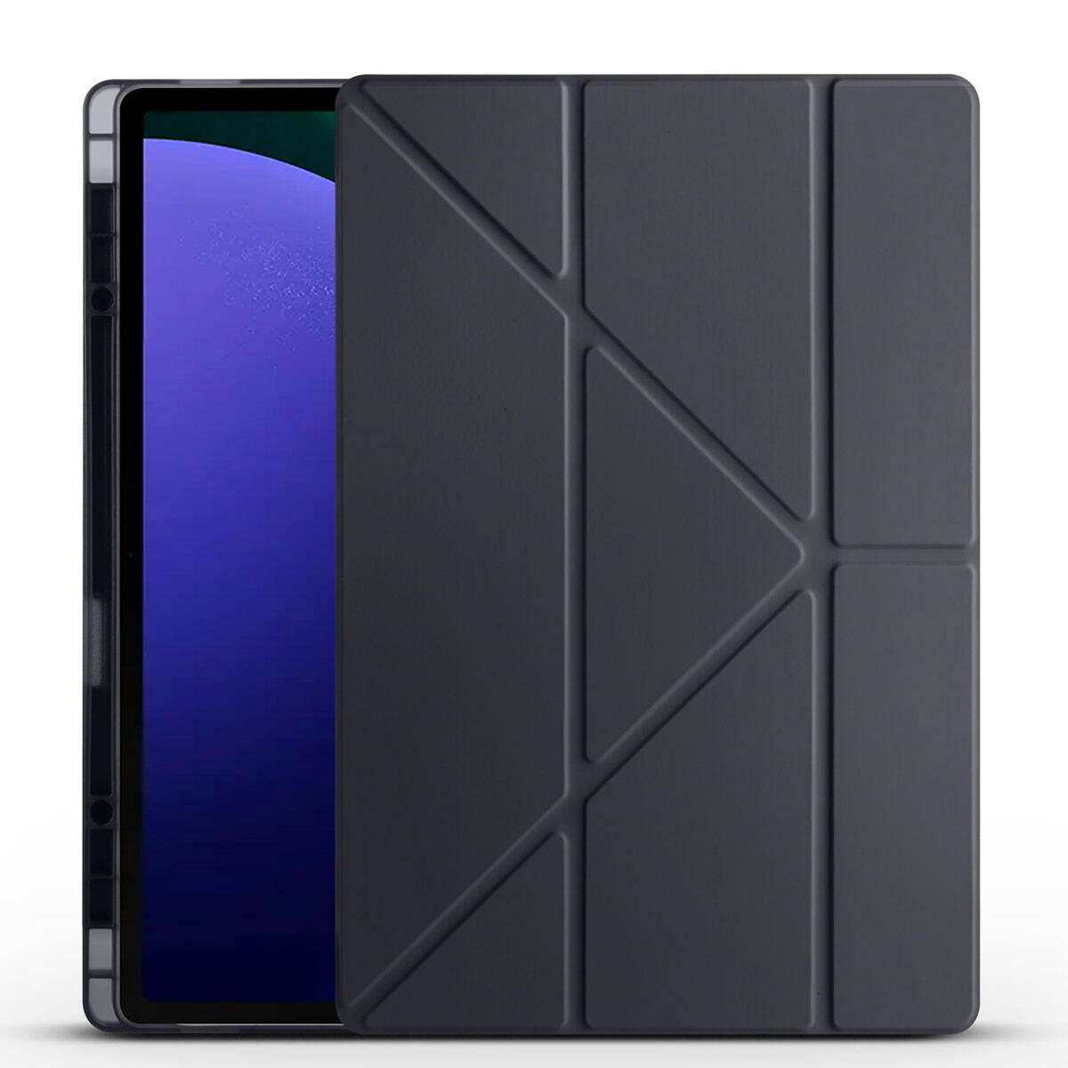 Cepax Foldable Galaxy Tab S9 Ultra Kalem Bölmeli Standlı Tablet Kılıfı - 8