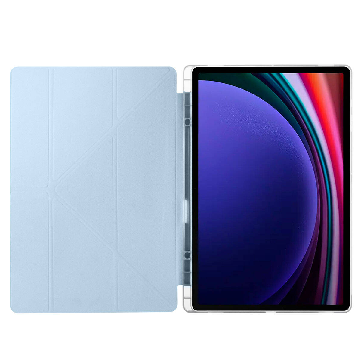 Cepax Foldable Galaxy Tab S9 Ultra Kalem Bölmeli Standlı Tablet Kılıfı - 14