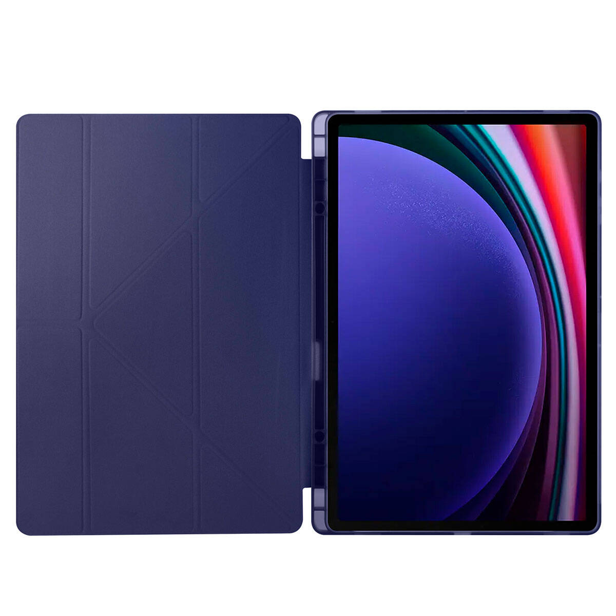Cepax Foldable Galaxy Tab S9 Ultra Kalem Bölmeli Standlı Tablet Kılıfı - 15