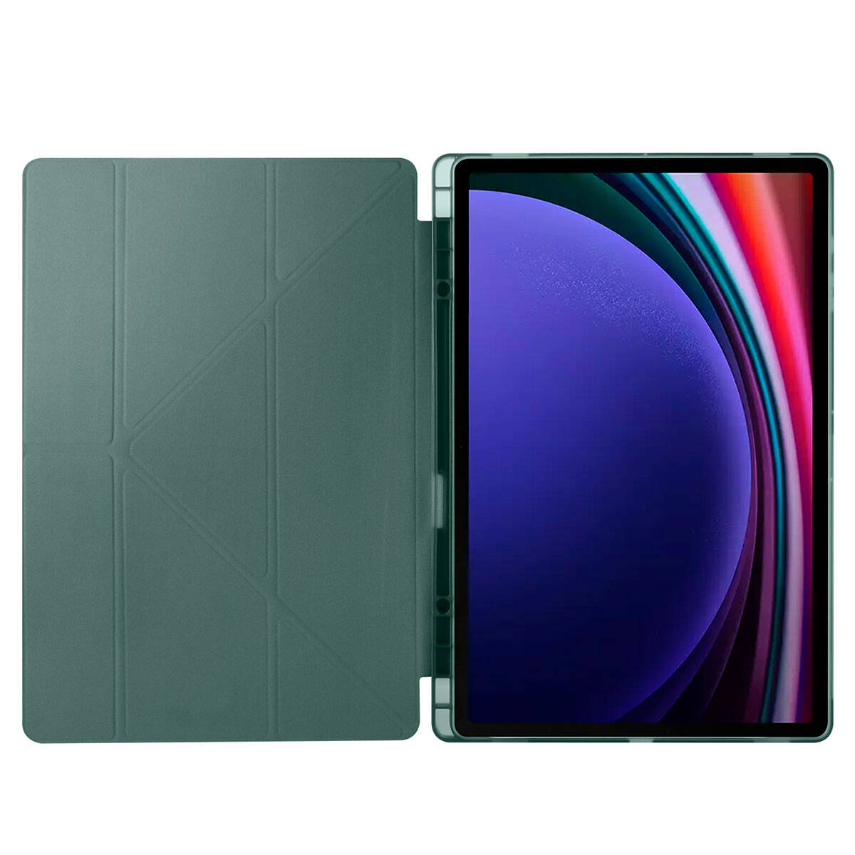 Cepax Foldable Galaxy Tab S9 Ultra Kalem Bölmeli Standlı Tablet Kılıfı - 13
