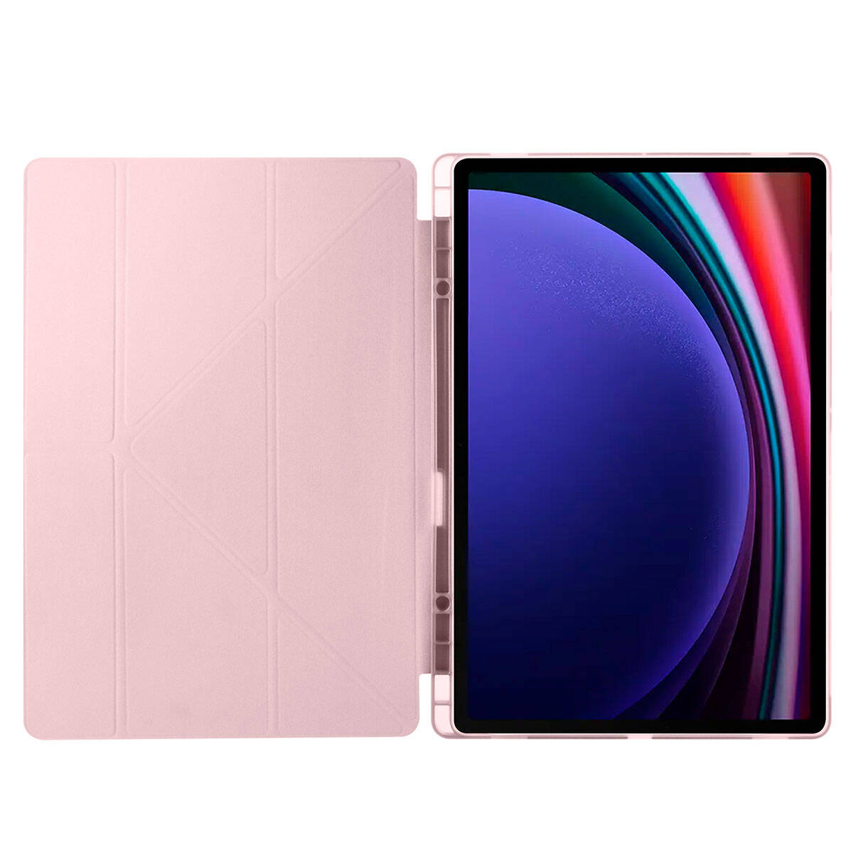 Cepax Foldable Galaxy Tab S9 Ultra Kalem Bölmeli Standlı Tablet Kılıfı - 9
