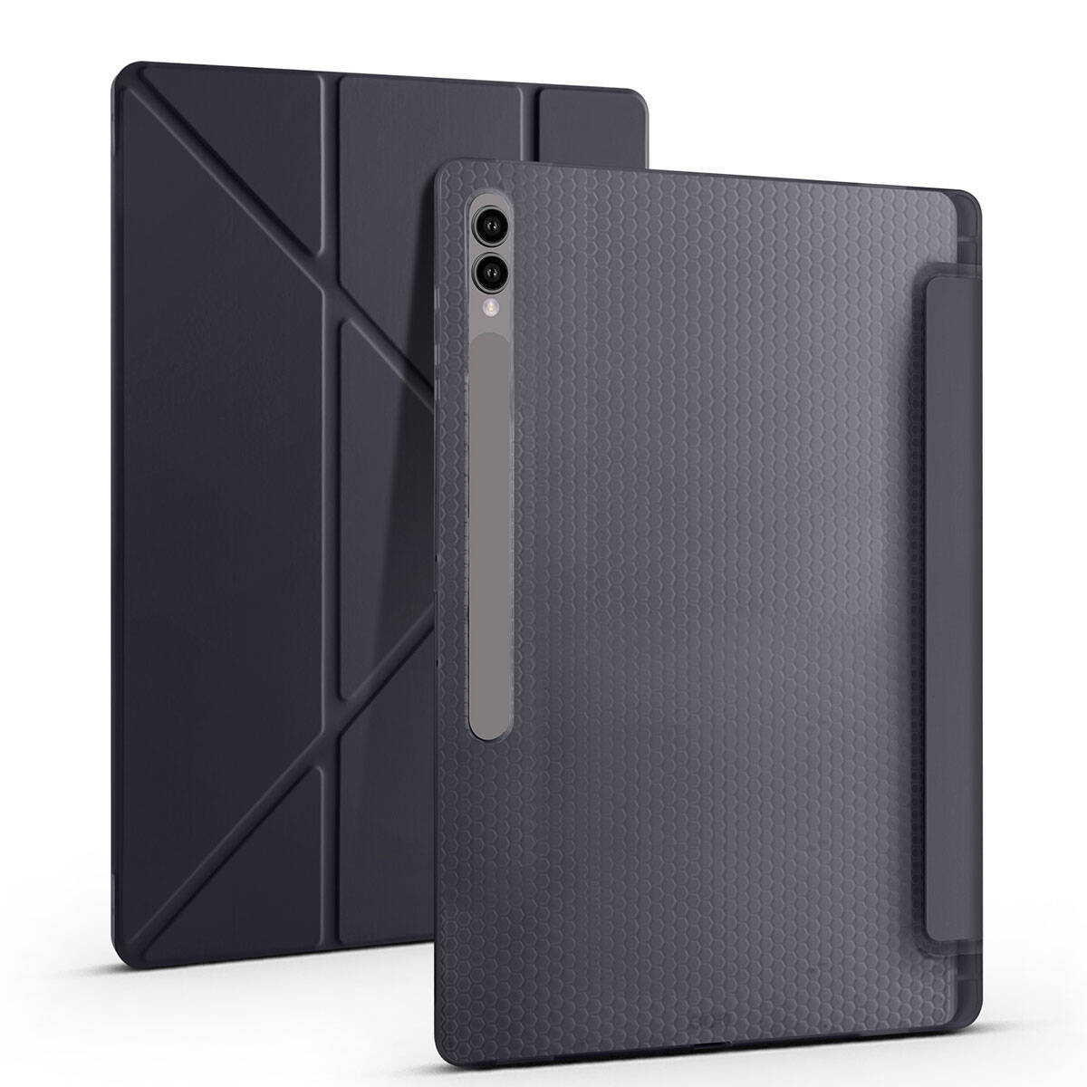 Cepax Foldable Galaxy Tab S9 Ultra Kalem Bölmeli Standlı Tablet Kılıfı - 7