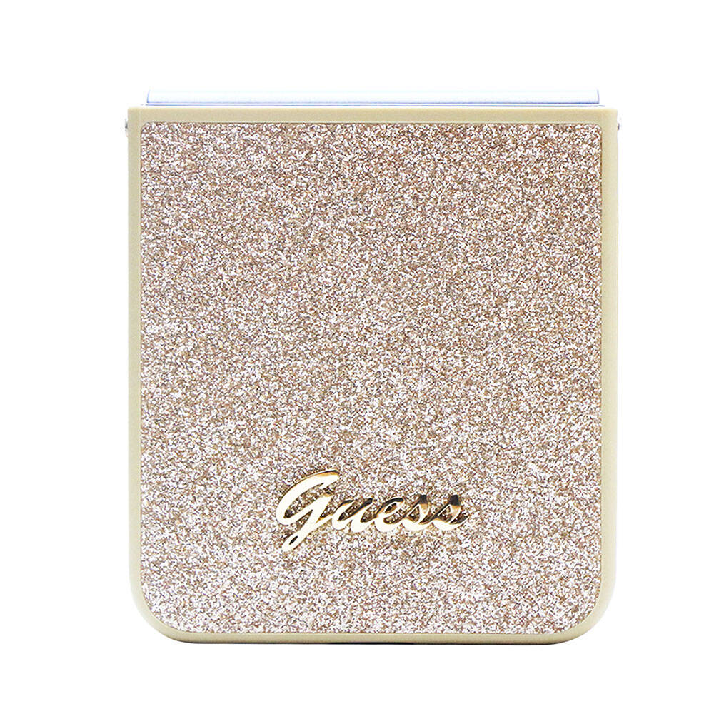 Guess Galaxy Z Flip 5 Orjinal Lisanslı Yazı Logolu Glitter Script Telefon Kılıfı - 11