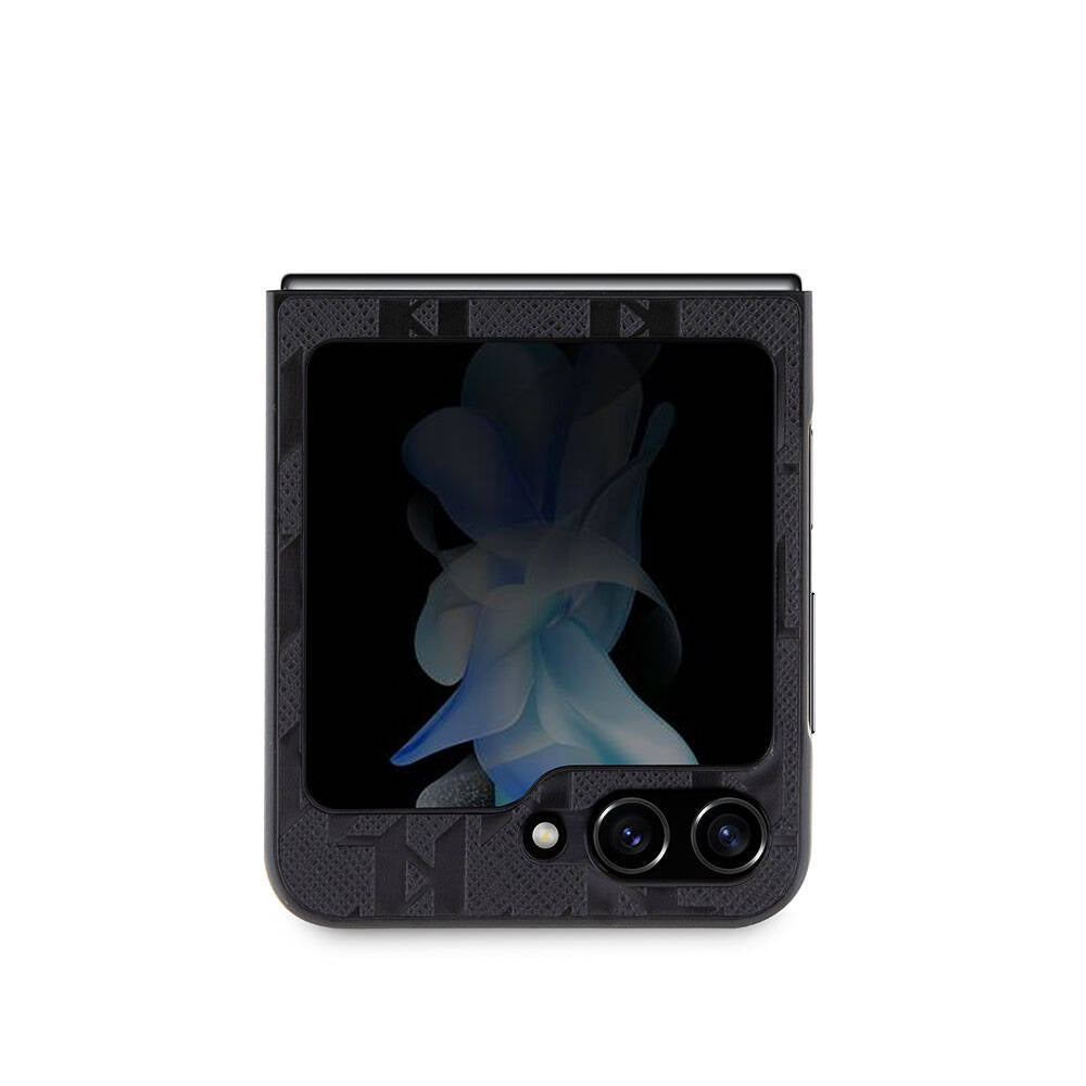 Karl Lagerfeld Galaxy Z Flip 5 Kılıf Orjinal Lisanslı KL Desenli Choupette İkonik Saffiano Telefon Kılıfı - 2