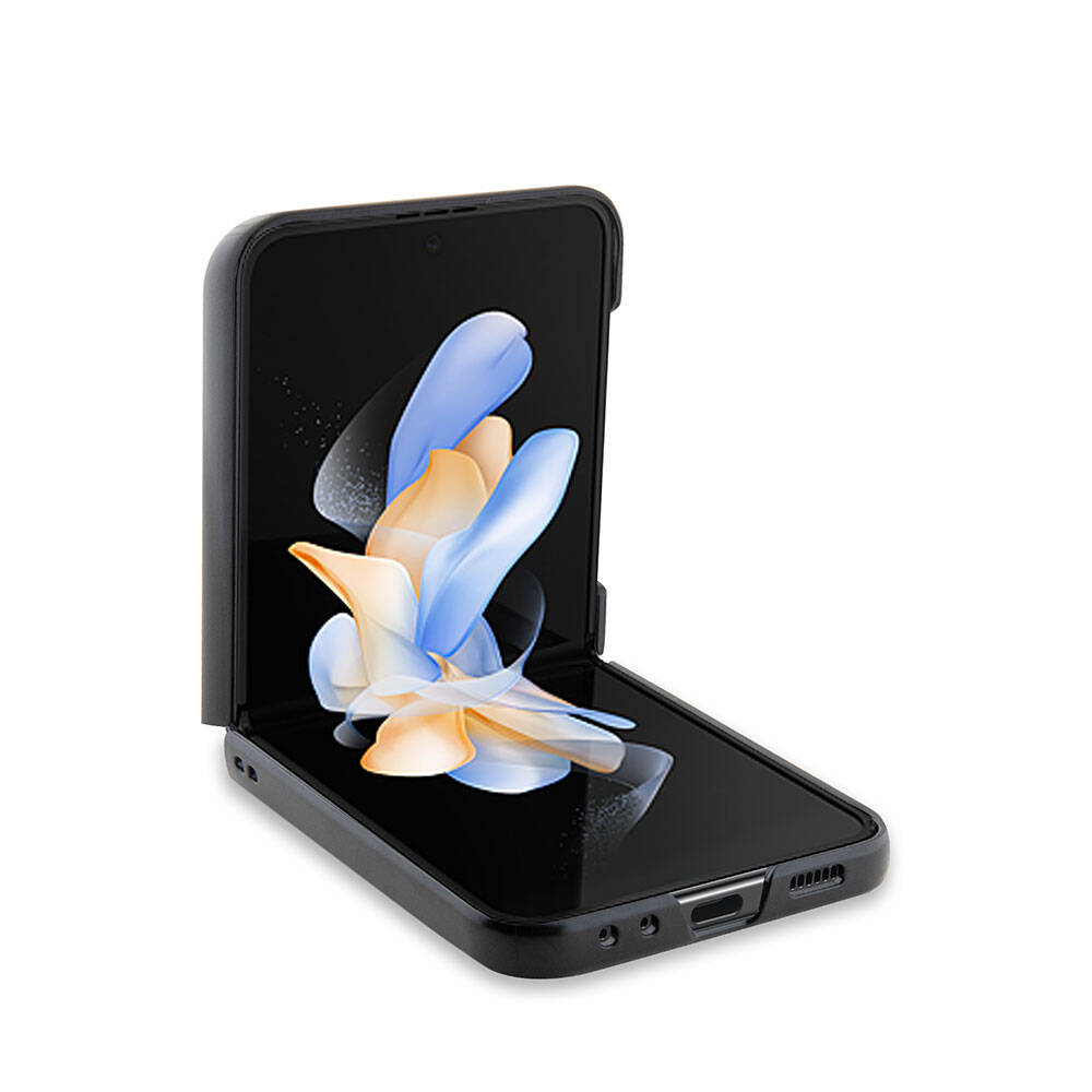 Karl Lagerfeld Galaxy Z Flip 5 Kılıf Orjinal Lisanslı KL Desenli Choupette İkonik Saffiano Telefon Kılıfı - 3