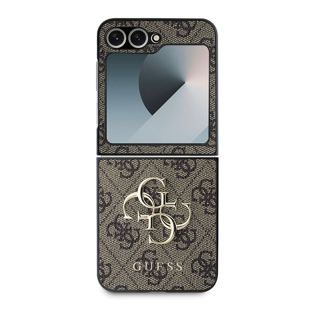 Guess Galaxy Z Flip 6 Orjinal Lisanslı Leather Metal Logo Telefon Kılıfı - 6