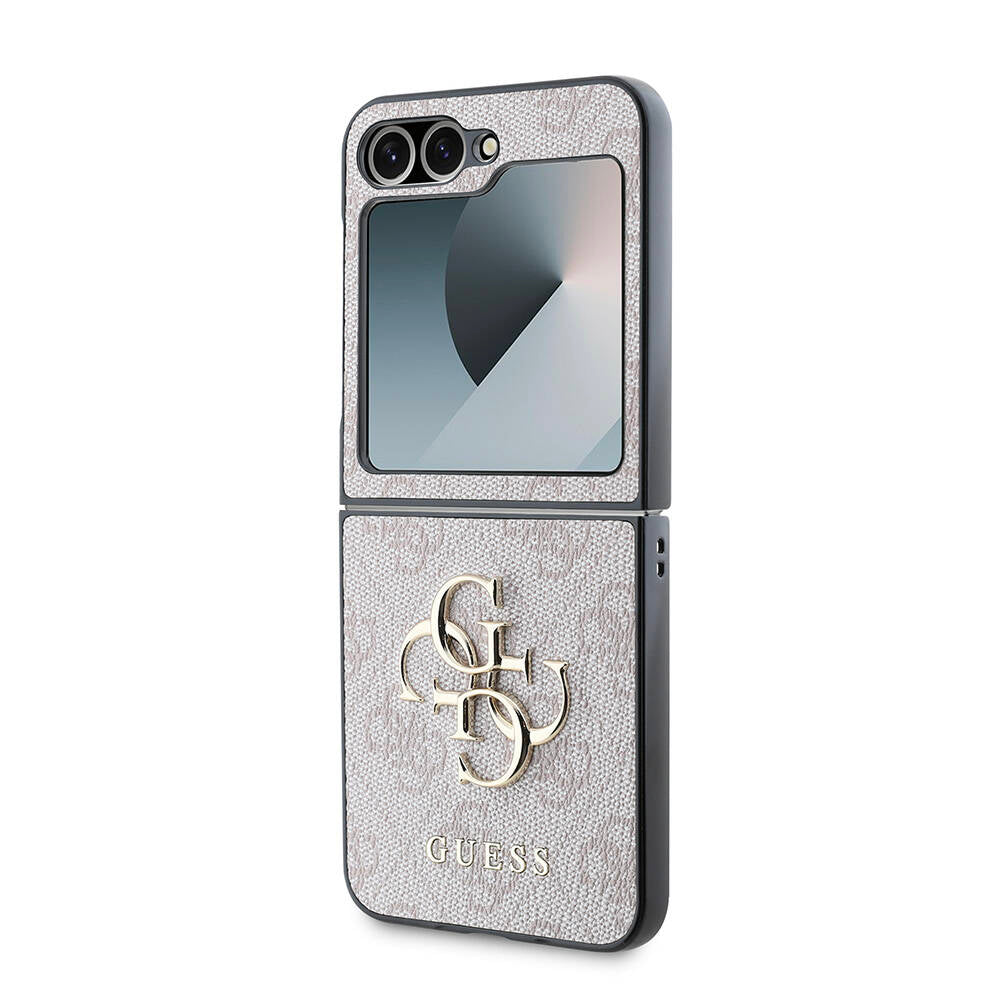 Guess Galaxy Z Flip 6 Orjinal Lisanslı Leather Metal Logo Telefon Kılıfı - 3